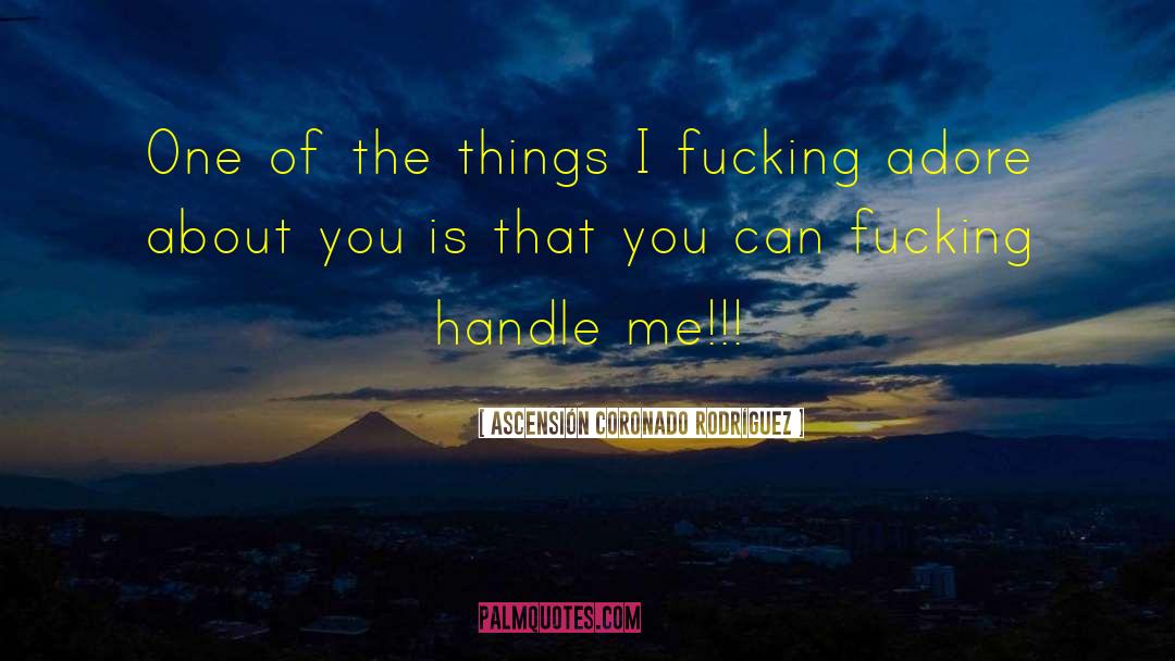 Handle Me quotes by Ascensión Coronado Rodríguez