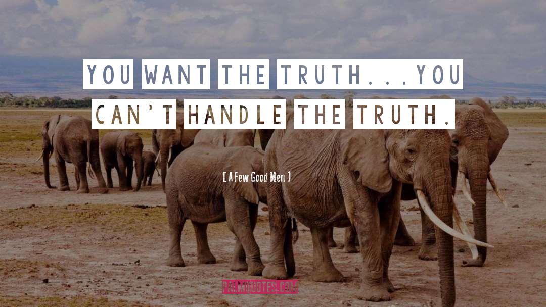 Handle The Truth quotes by A Few Good Men