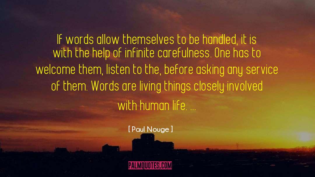 Handled quotes by Paul Nouge