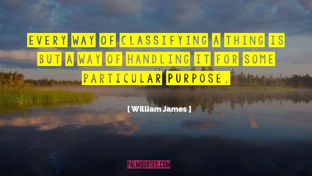 Handling quotes by William James