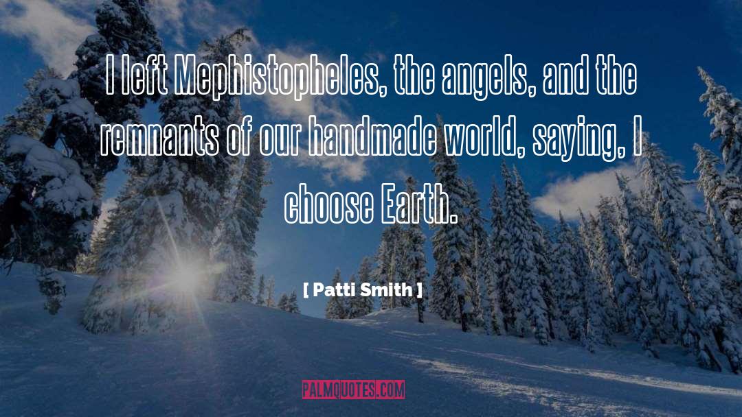 Handmade quotes by Patti Smith