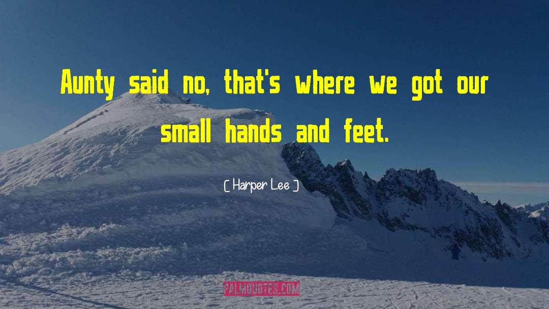 Hands And Feet quotes by Harper Lee