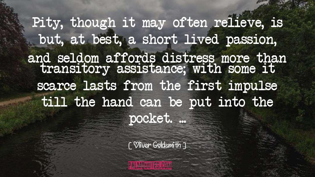 Hands Short quotes by Oliver Goldsmith