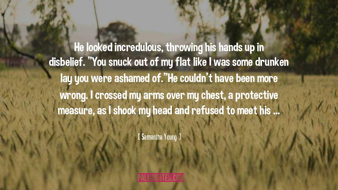 Hands Up quotes by Samantha Young