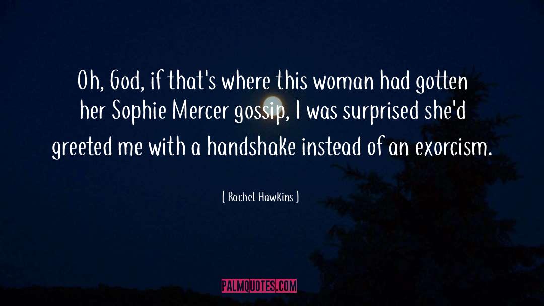 Handshake quotes by Rachel Hawkins