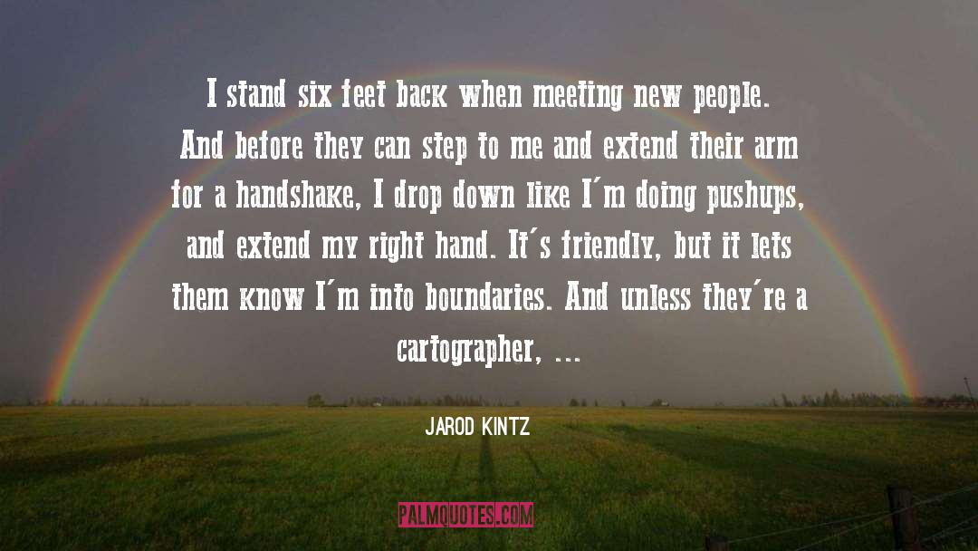 Handshake quotes by Jarod Kintz