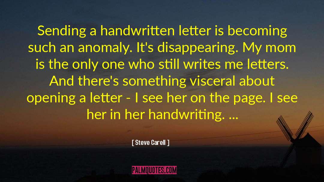 Handwritten quotes by Steve Carell