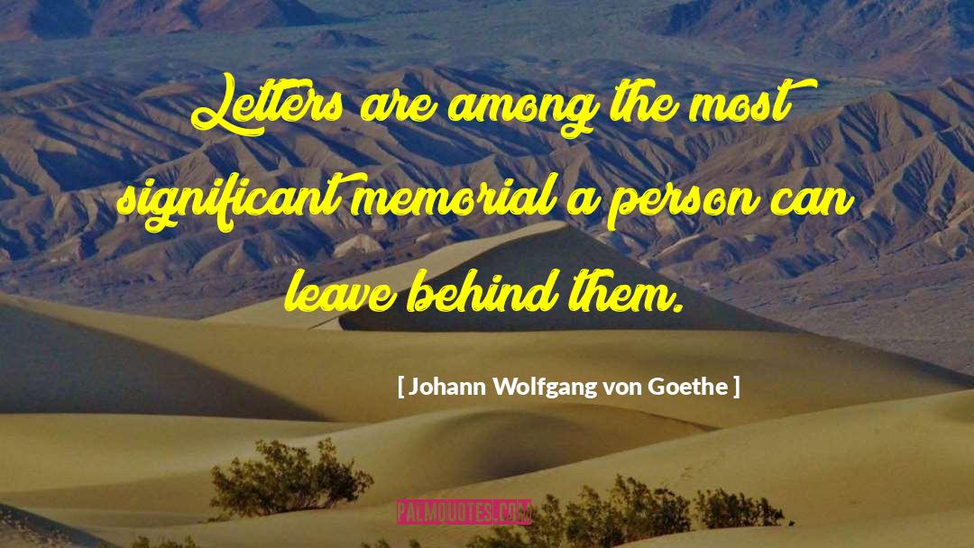 Handwritten quotes by Johann Wolfgang Von Goethe