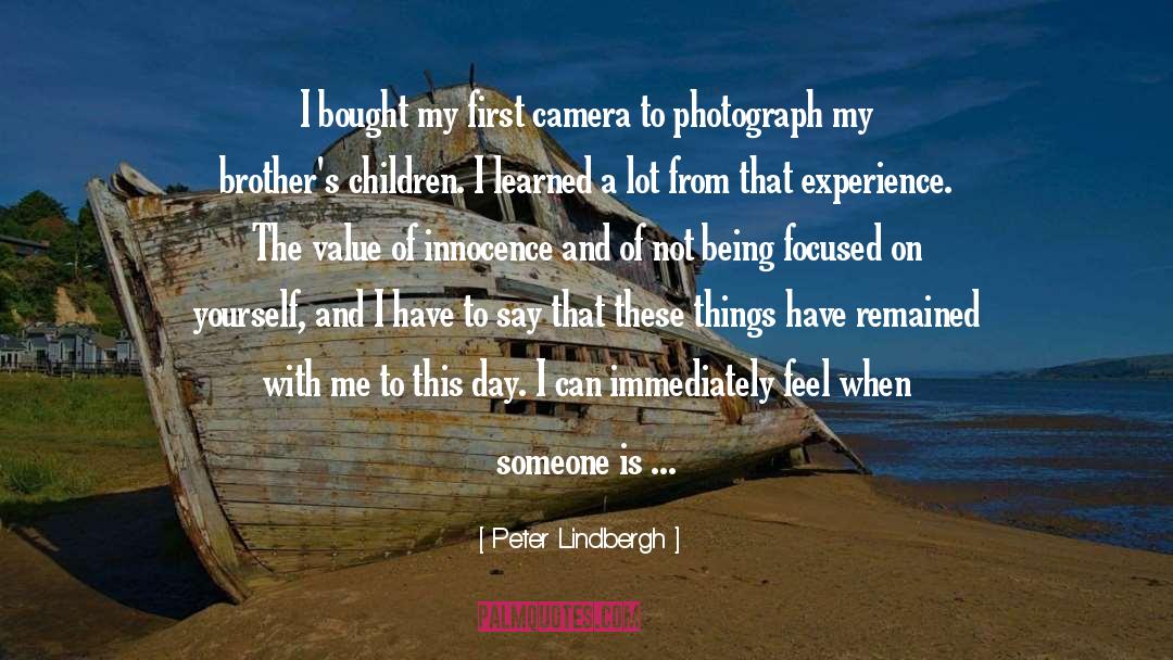 Handycam Camera quotes by Peter Lindbergh