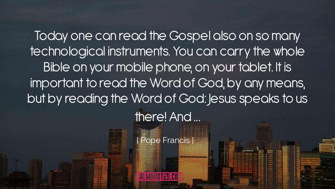 Hanegraaff Phone quotes by Pope Francis