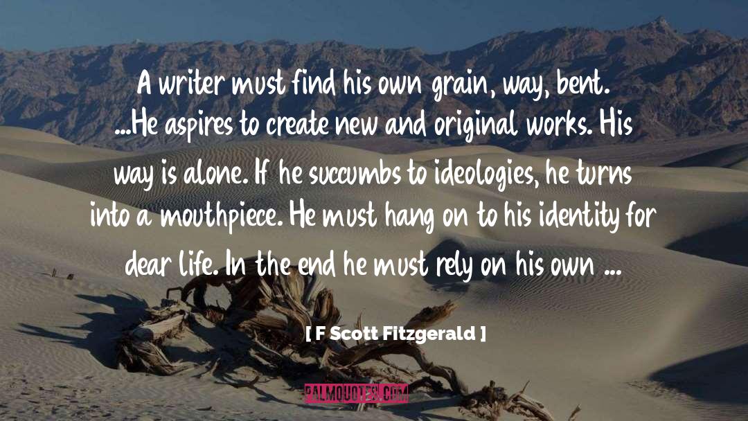 Hang In There Inspirational quotes by F Scott Fitzgerald