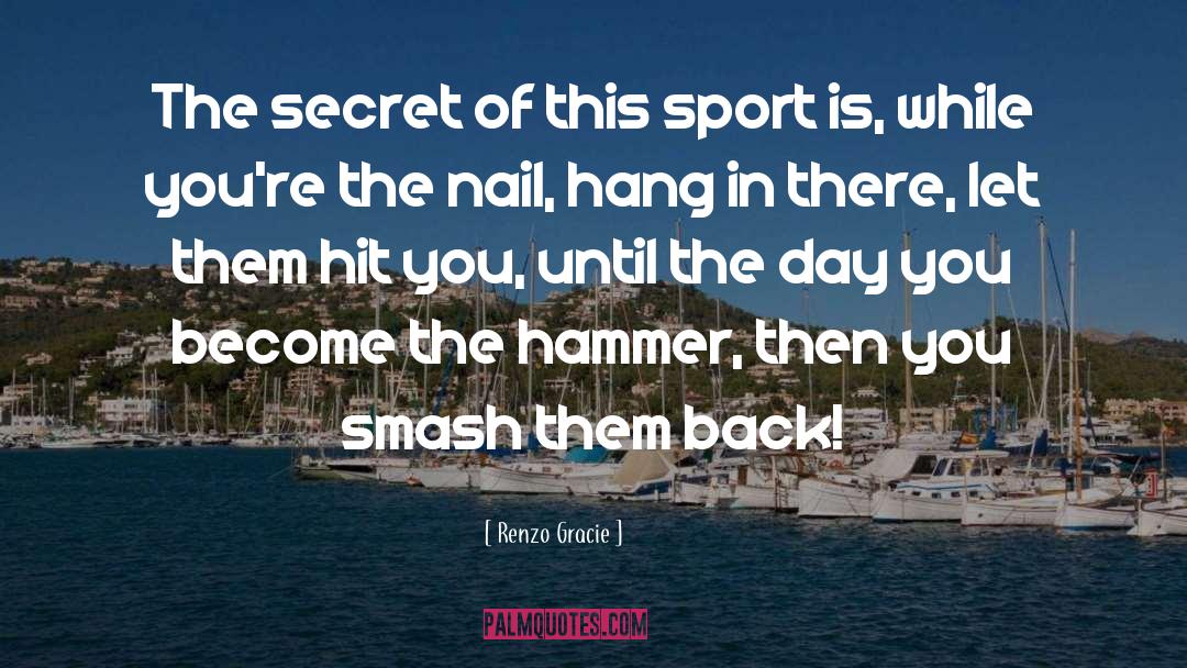 Hang In There quotes by Renzo Gracie