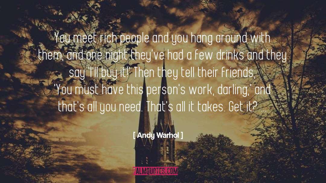 Hang quotes by Andy Warhol