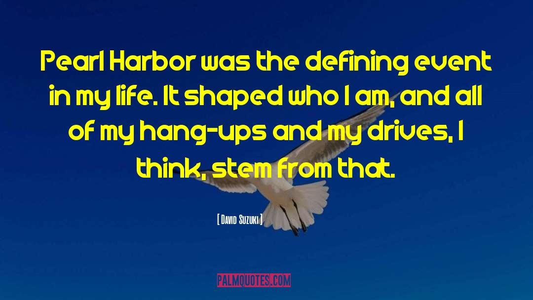 Hang Ups Inspiration quotes by David Suzuki