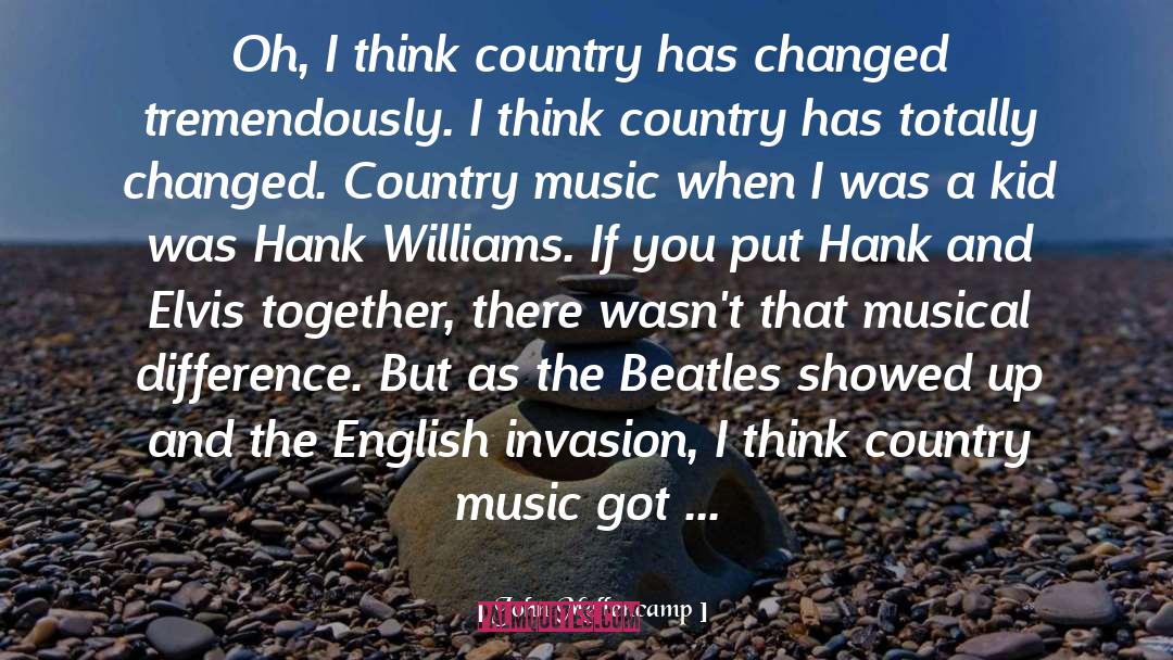 Hank Williams quotes by John Mellencamp