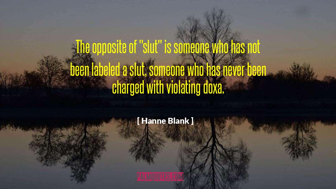 Hanne quotes by Hanne Blank