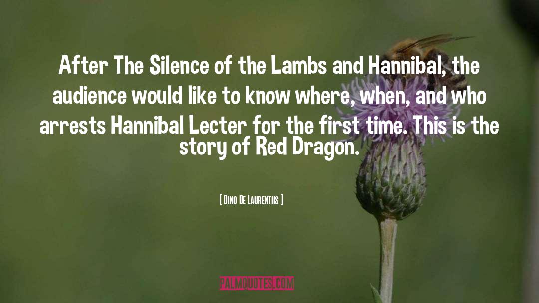 Hannibal Lecter quotes by Dino De Laurentiis