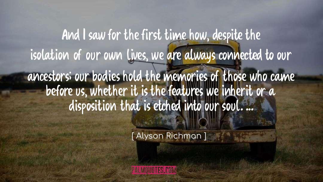 Hannigan Alyson quotes by Alyson Richman