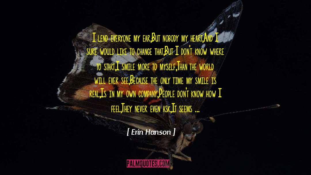 Hanson quotes by Erin Hanson