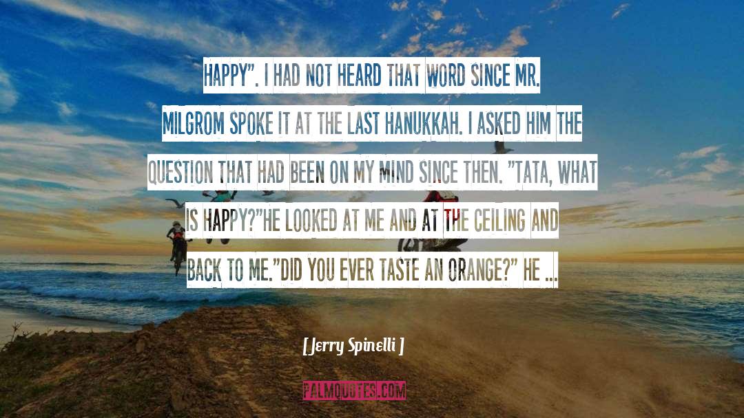 Hanukkah quotes by Jerry Spinelli