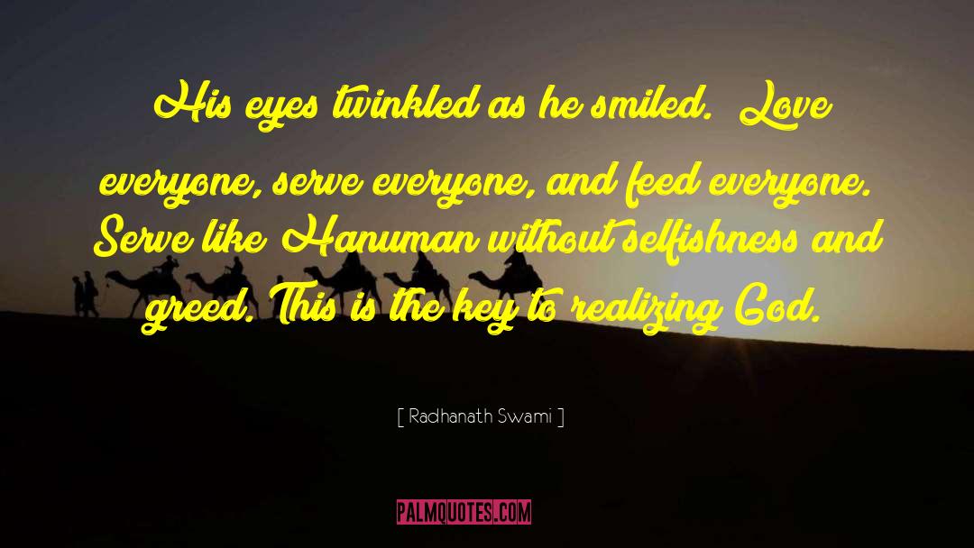 Hanuman quotes by Radhanath Swami