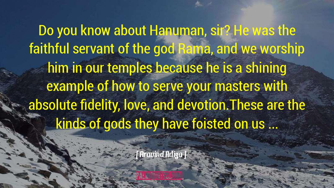 Hanuman The Damdar quotes by Aravind Adiga