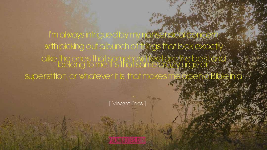 Happenstance quotes by Vincent Price