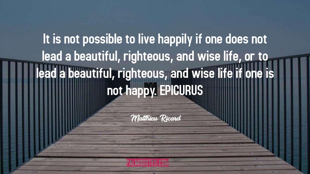 Happily quotes by Matthieu Ricard