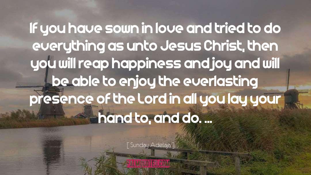 Happiness And Joy quotes by Sunday Adelaja