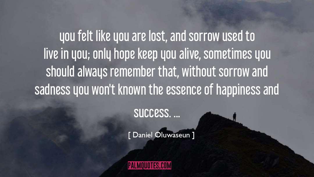 Happiness And Success quotes by Daniel Oluwaseun