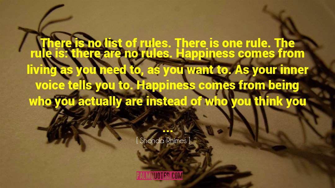 Happiness In Simpleness quotes by Shonda Rhimes