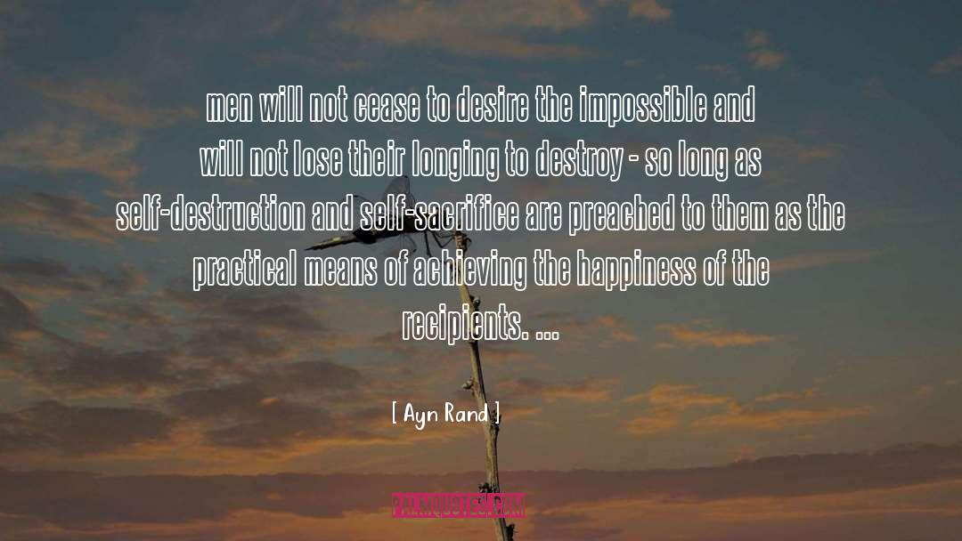 Happiness Kitsch quotes by Ayn Rand