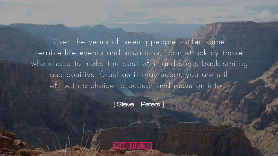 Happiness Positive Outlook quotes by Steve   Peters