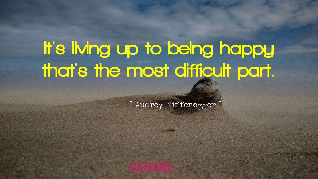 Happy Being Single quotes by Audrey Niffenegger