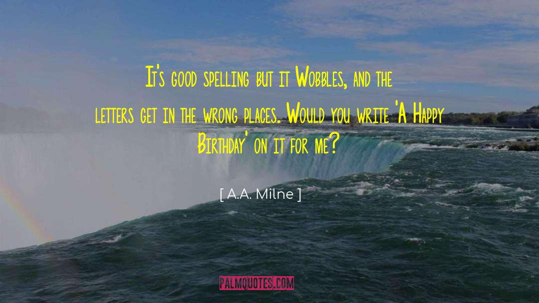 Happy Birthday Good Night quotes by A.A. Milne