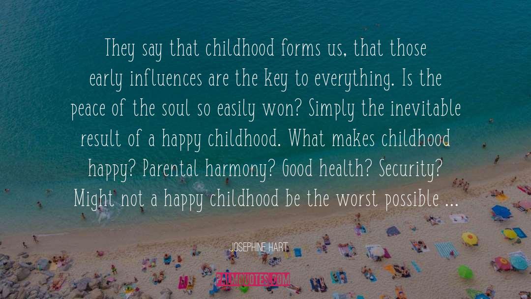 Happy Childhood quotes by Josephine Hart