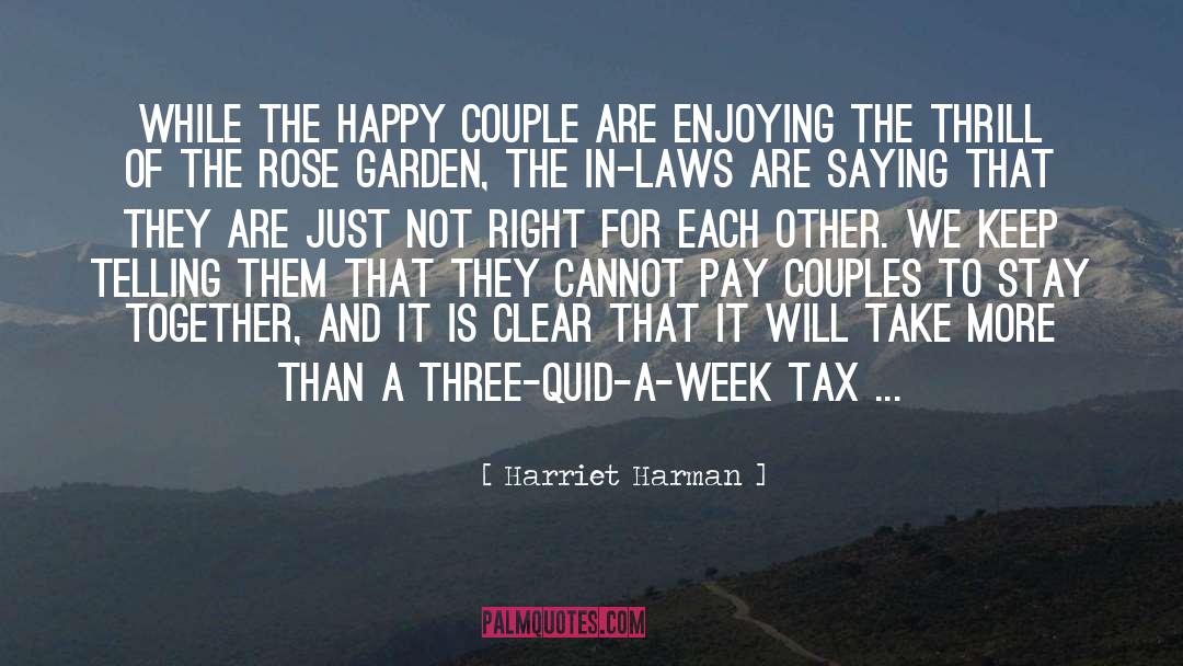 Happy Couple quotes by Harriet Harman