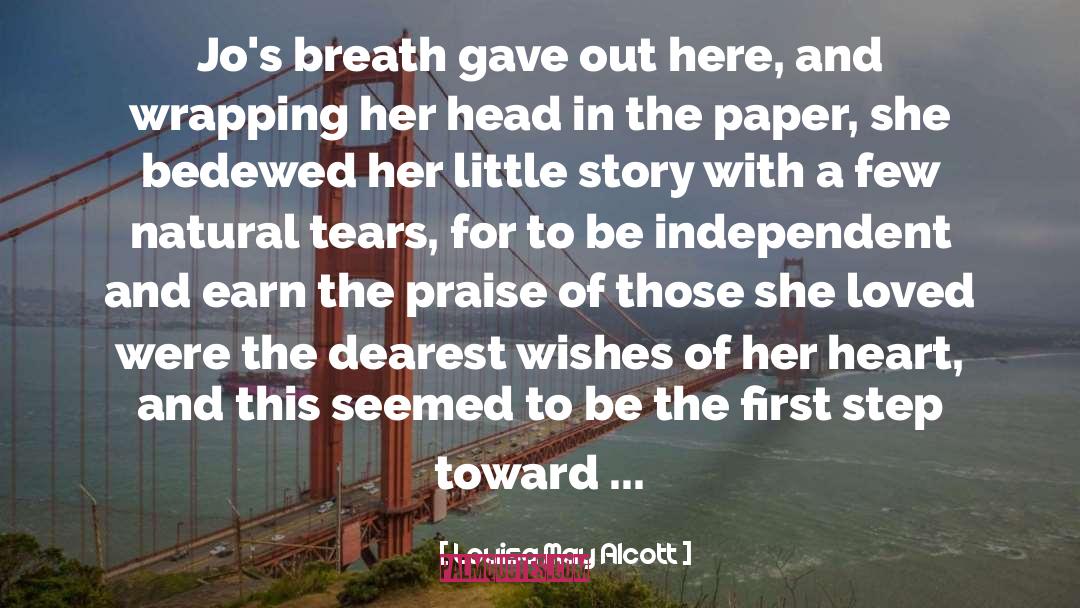 Happy End quotes by Louisa May Alcott