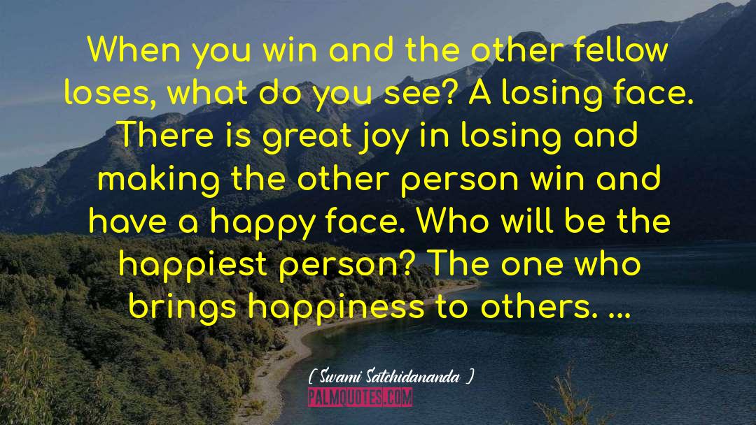 Happy Face quotes by Swami Satchidananda