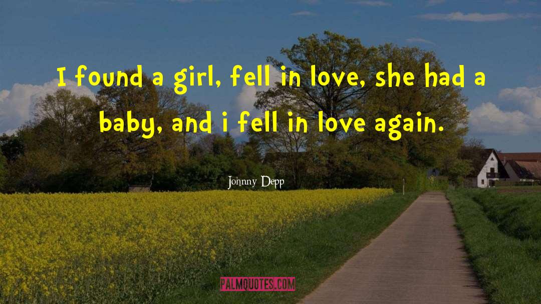 Happy First Month Baby Girl quotes by Johnny Depp