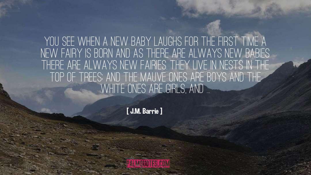 Happy First Month Baby Girl quotes by J.M. Barrie