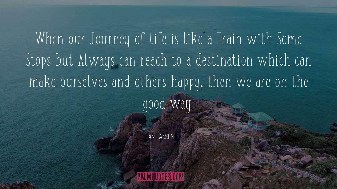 Happy Journey And Success quotes by Jan Jansen