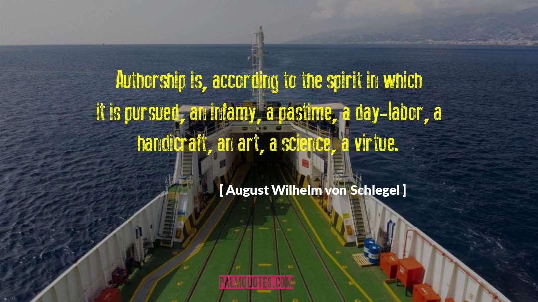 Happy Labor Day quotes by August Wilhelm Von Schlegel