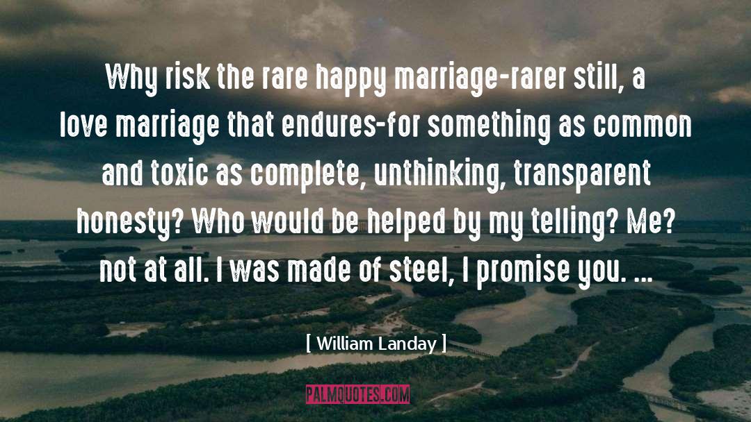 Happy Marriage quotes by William Landay