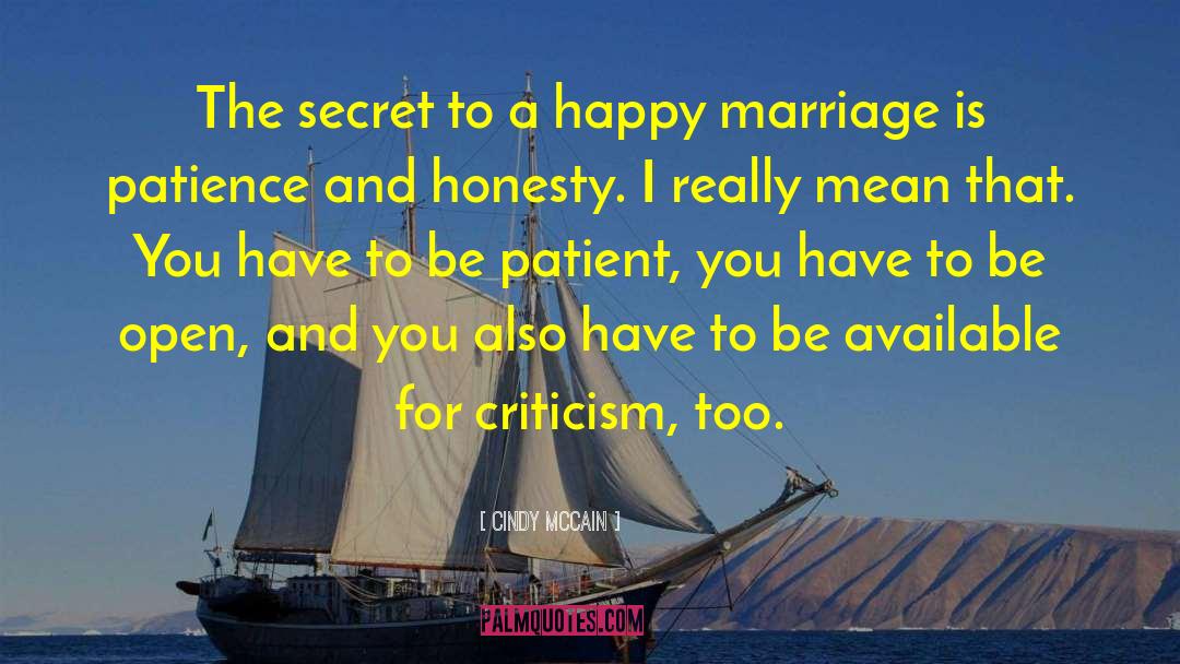 Happy Marriage quotes by Cindy McCain