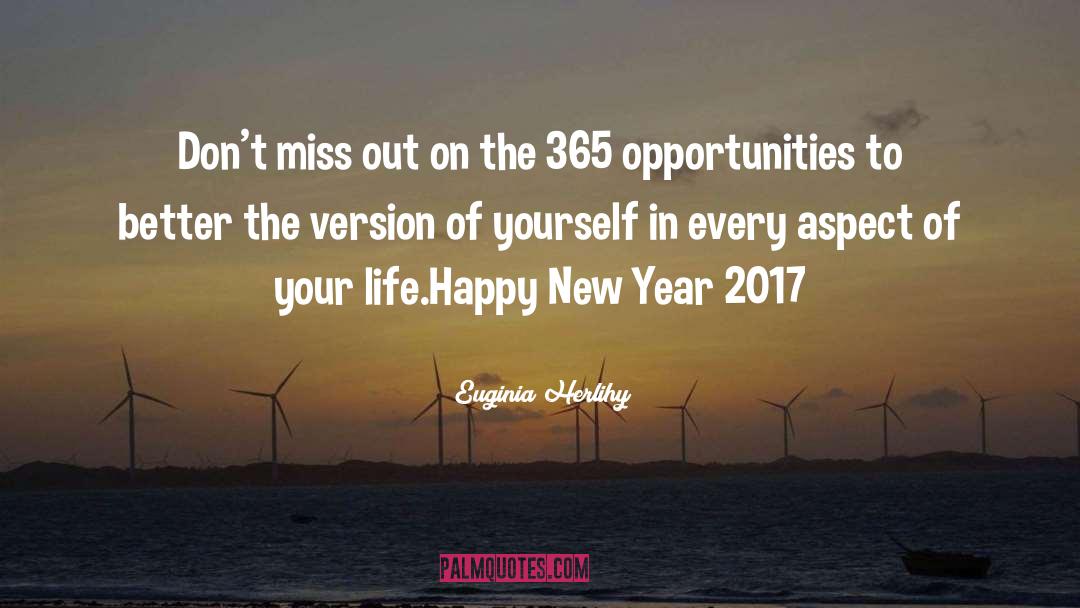 Happy New Year 2017 Sms quotes by Euginia Herlihy