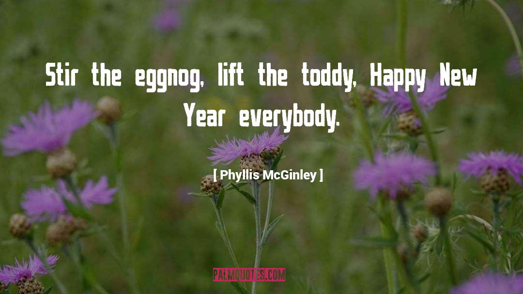 Happy New Year Inspirational quotes by Phyllis McGinley