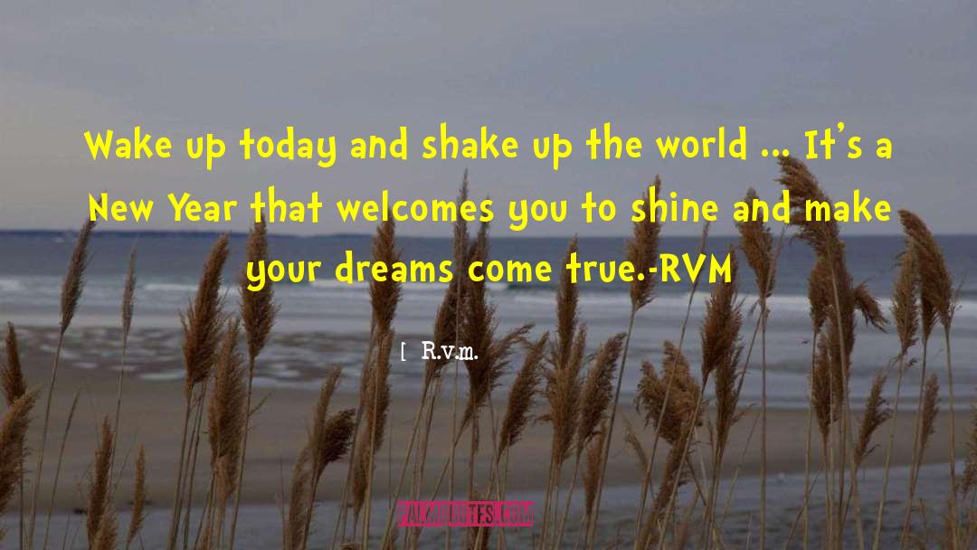 Happy New Year Inspirational quotes by R.v.m.