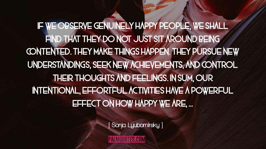 Happy People quotes by Sonja Lyubomirsky