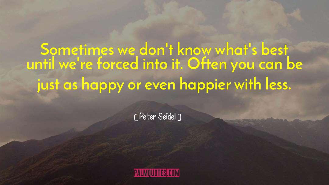 Happy Positivity quotes by Peter Seidel